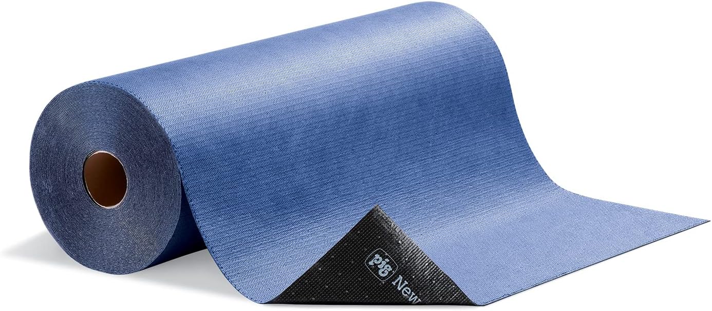 PIG New Grippy Paint Booth Mat | Reduces Paint Defects and Color Casting | Static Dissipative | 32" x 100' Roll | PM50086