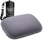 Mousse mémoire Camping Oreiller - Léger & Oreiller portable pour avion & Voyage en train, Camping, Sac à dos, Couverture lavable amovible, Facile à nettoyer, Comprend un sac de rangement