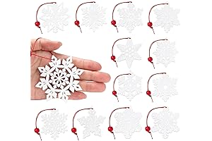Rustic Snowflake Ornaments to Create a Cozy Holiday Atmosphere