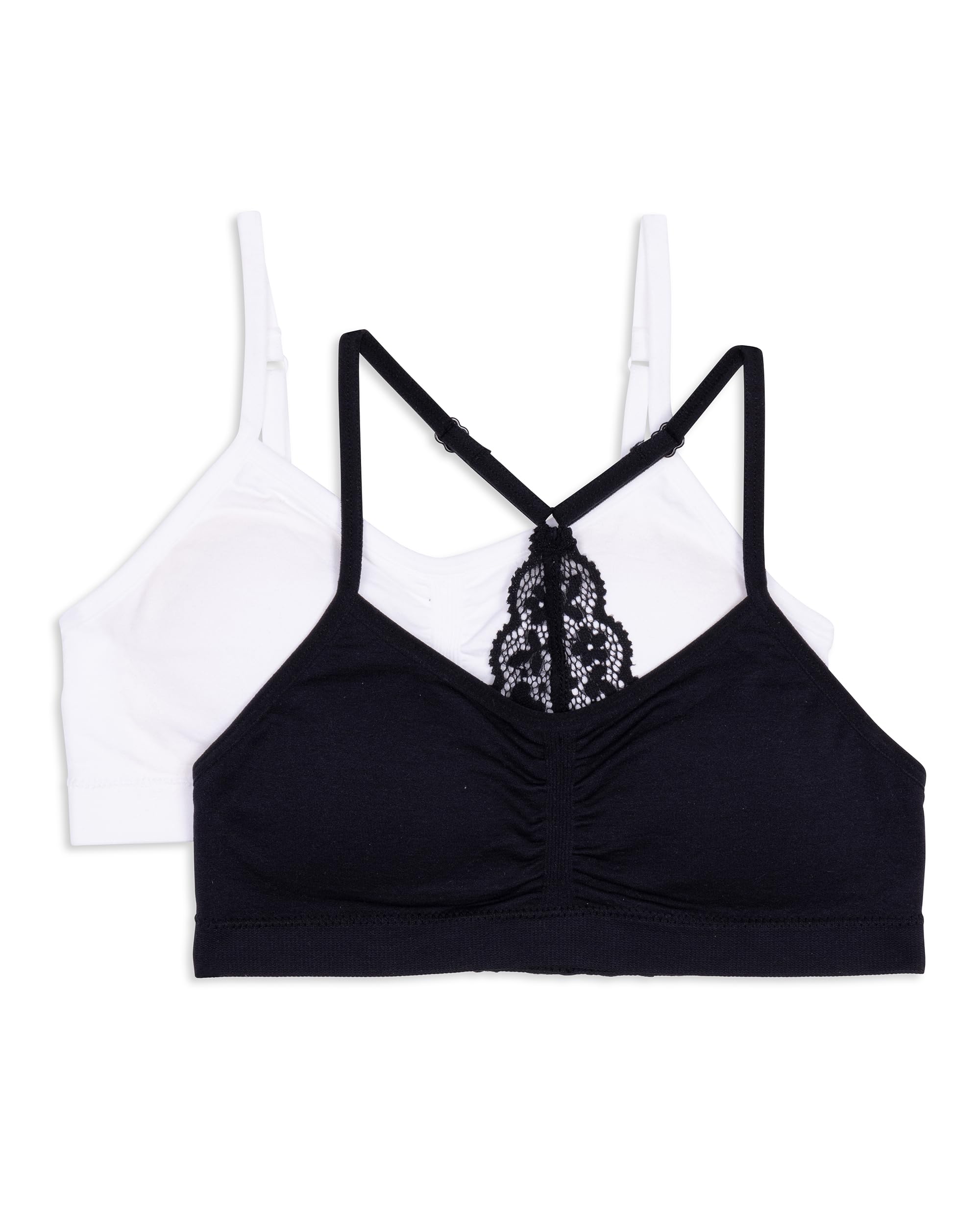 Girls Seamless Ruched Crop Bra