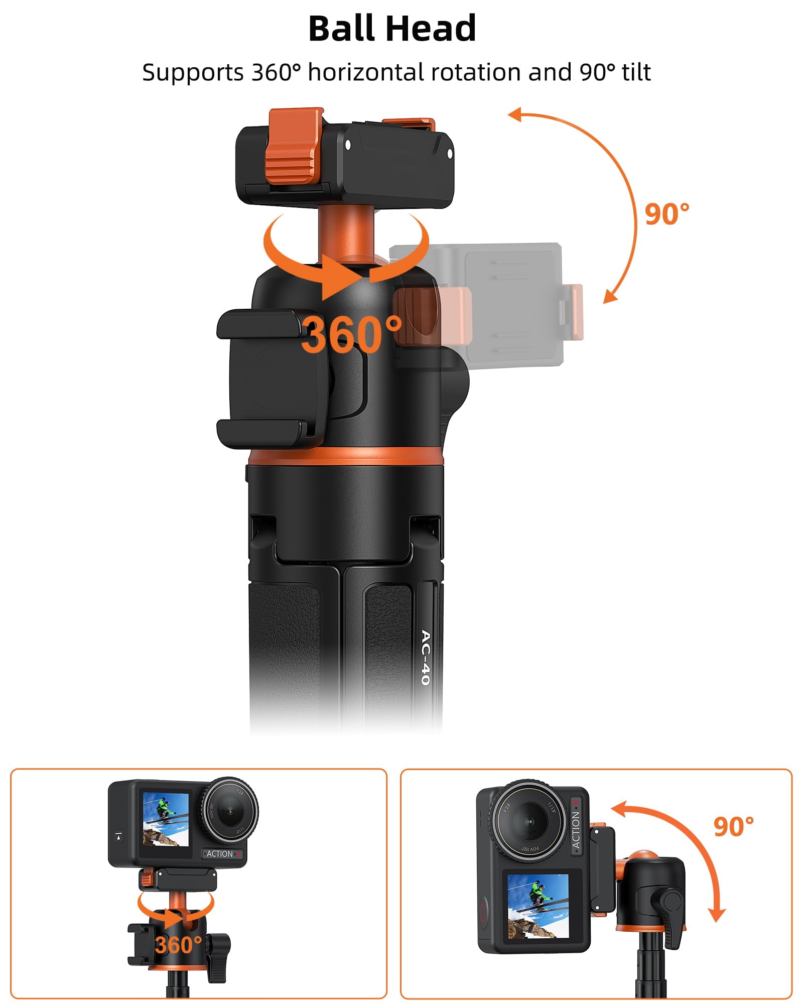 Uitschuifbare mini extension rod voor DJI Osmo Action