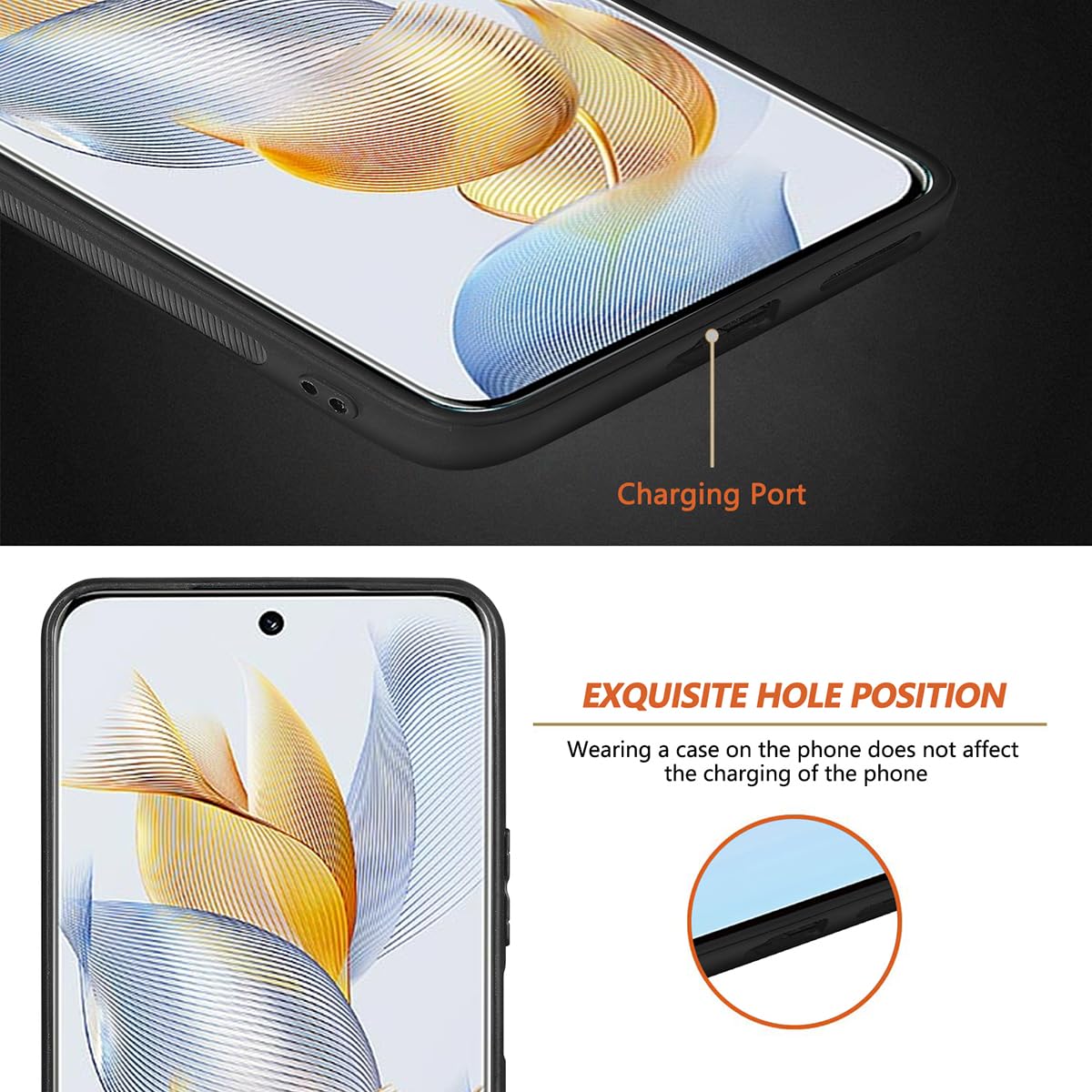 COMAKU Cover Farfalla per Honor 90 Lite 5G, Premium Custodia in PU Pelle con Slot per Schede