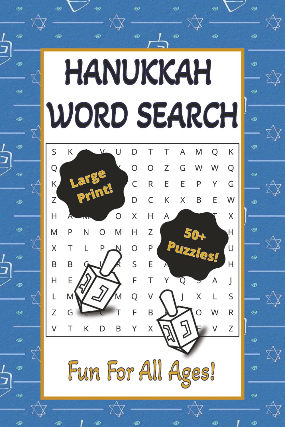 Hanukkah Word Search: 110+ Large Print Hanukkah Themed Pages!