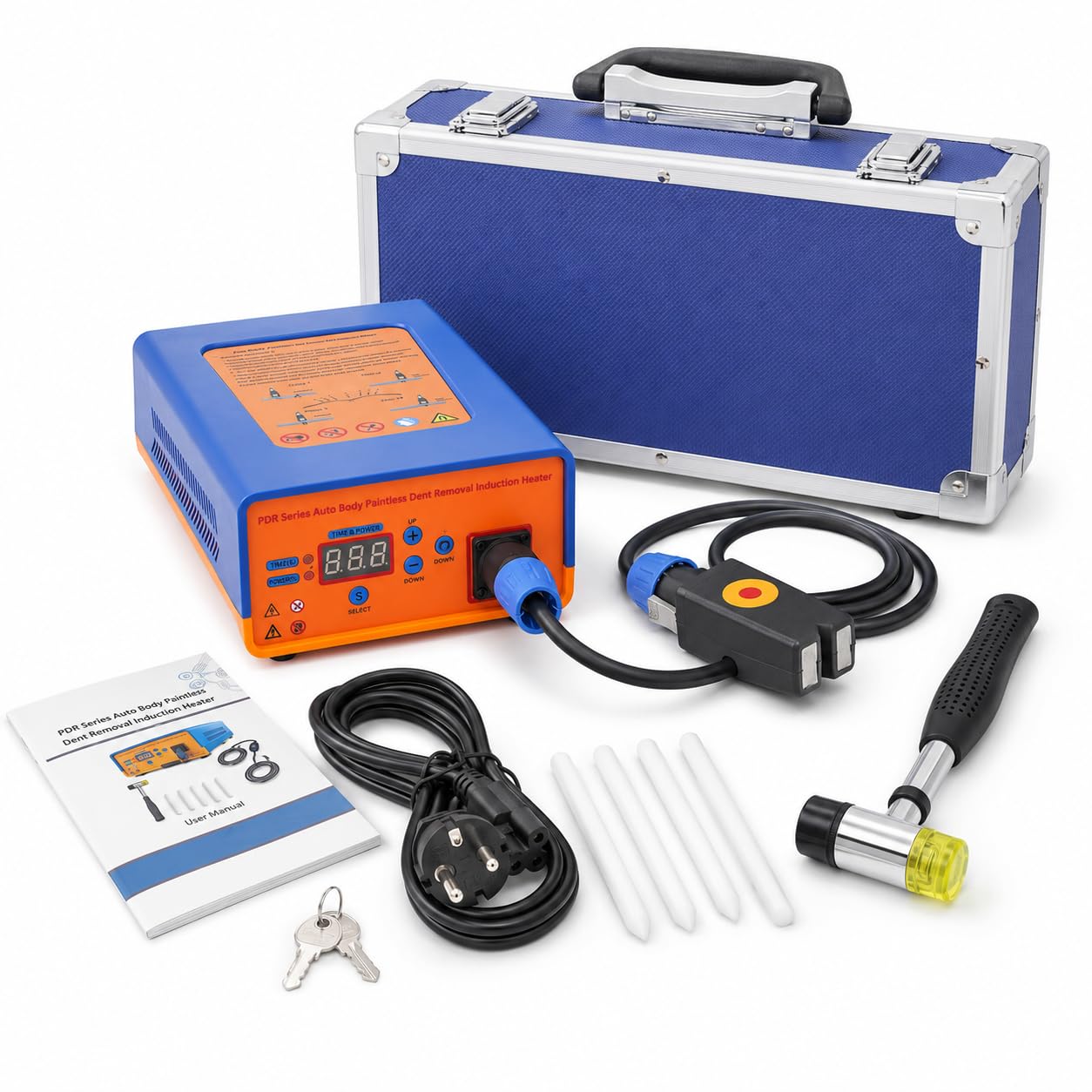 Dispositivo riscaldante a induzione da 1380 W, dispositivo di riparazione delle ammaccature per auto, PDR per riscaldamento a induzione, Hot Box, kit di riparazione per carrozzeria e