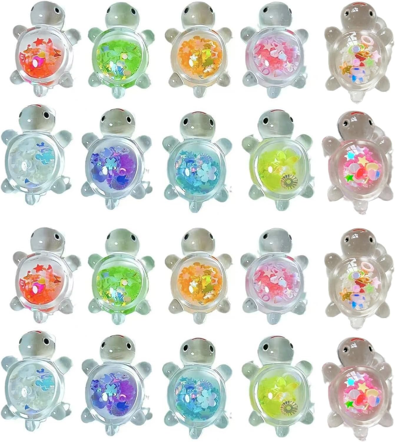 20pcs glowing turtle garden fish tank minis decoration mini glowing turtles home decoration landscape crafts resin crafts turtle statue cake top ocean theme decorations garden mini landscape DIY