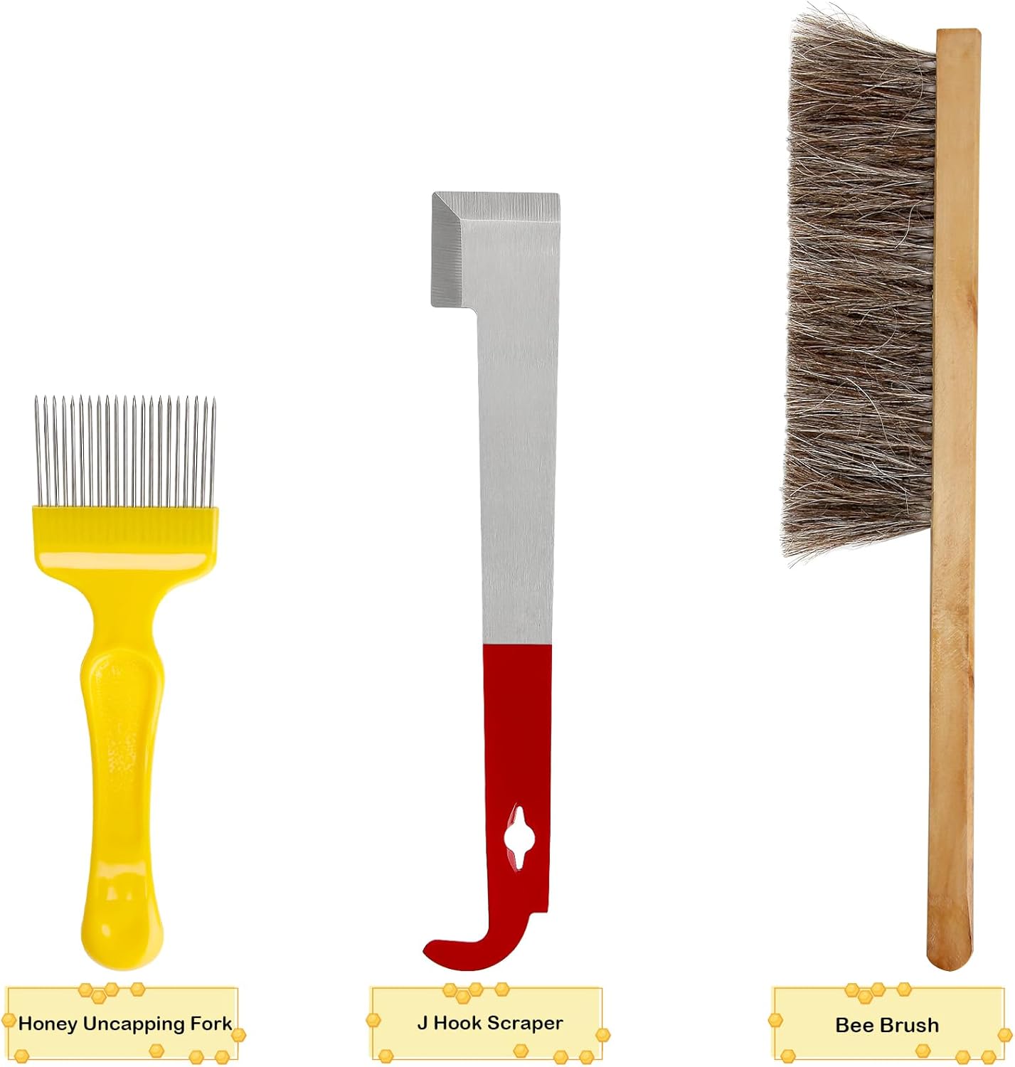 Blisstime 12pcs Bee Hives Starter Kit Beekeeping Supplies, Bee Keeping Supplies-All, Bee Supplies and Equipment with Bee Smoker, Honey Bee Hive Tools for Beginners and Bee Keeper - Image 3