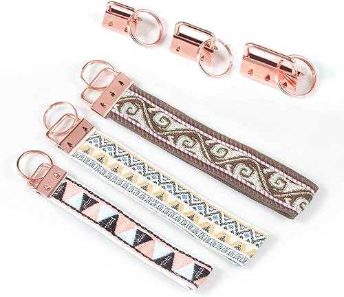 Vista 31 de SPEEDWOX Accesorios para llavero con anillo dividido, juego de correas para manualidades