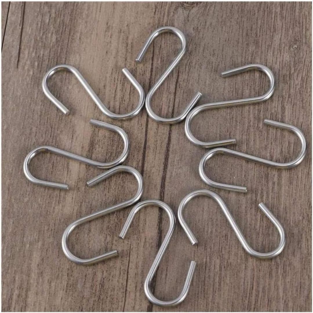 PARENCE.- Zestaw 13 metalowych haczyków S - 3 rozmiary (10 cm, 6 cm, 3,5 cm) - Wielofunkcyjny do kuchni, łazienki, ogrodu i przechowywania