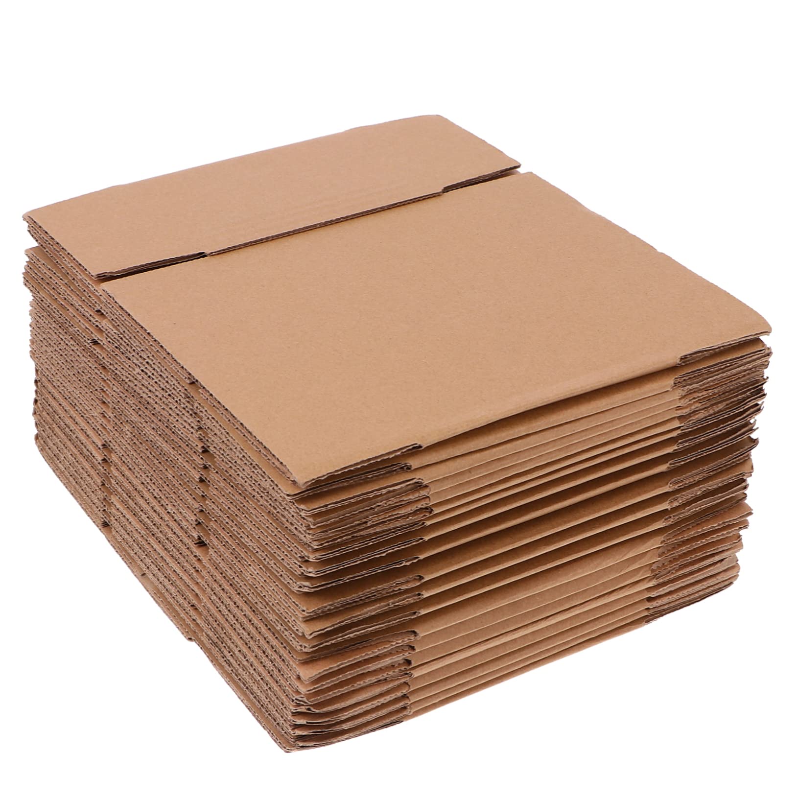 NUOBESTY Pack de 20 Cajas de Cartón Pequeñas para Envío y Embalaje, Reciclables y Reutilizables, de Papel Kraft Pared Simple, Ideales para Correo y Almacenamiento