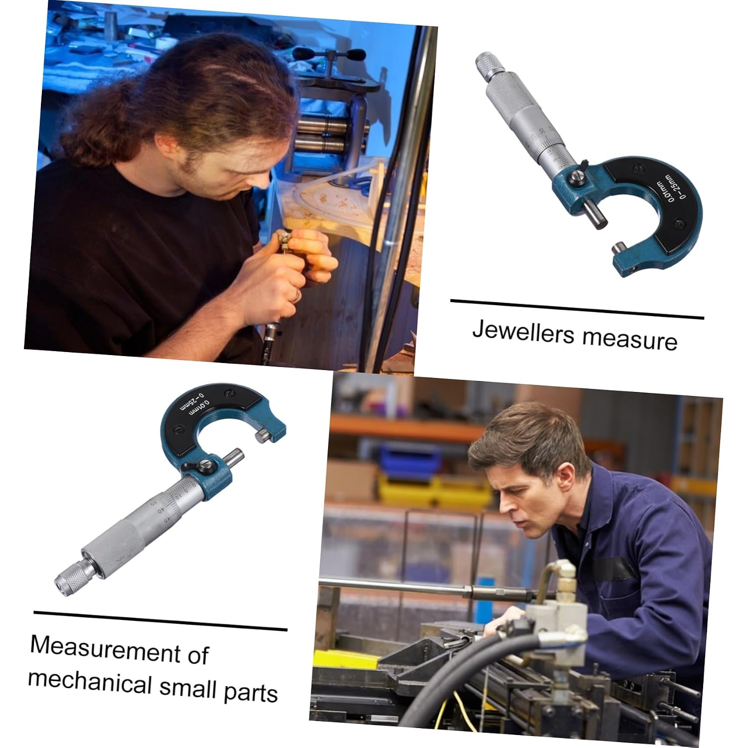 PRETYZOOM 1Pc Outside Micrometer Caliper Precision Measuring Tool for for Machinists Jewelers