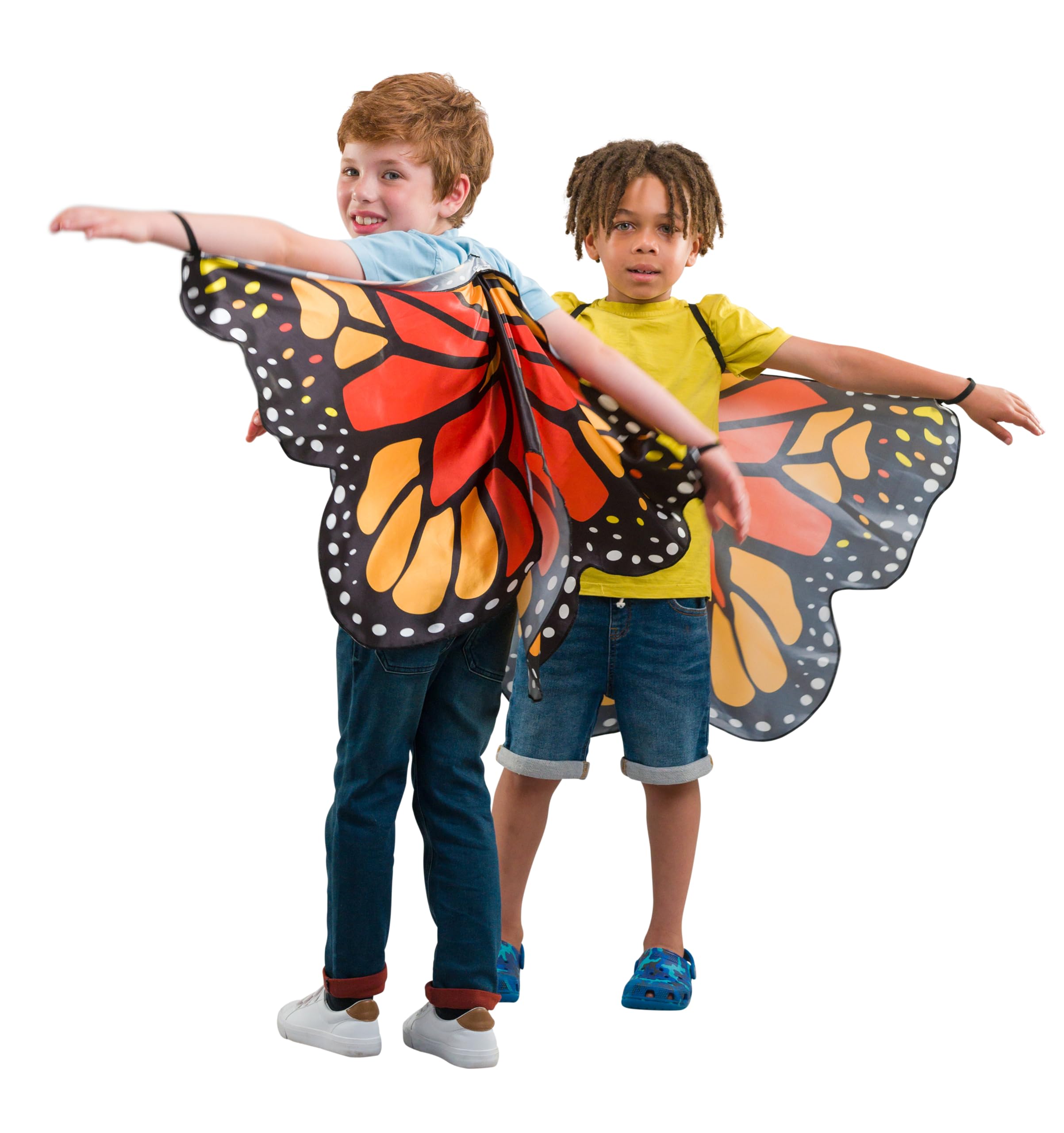 PRETEND TO BEE Orange Butterfly Wings Dress Up Costume Accessory for Kids,, 3+ Years