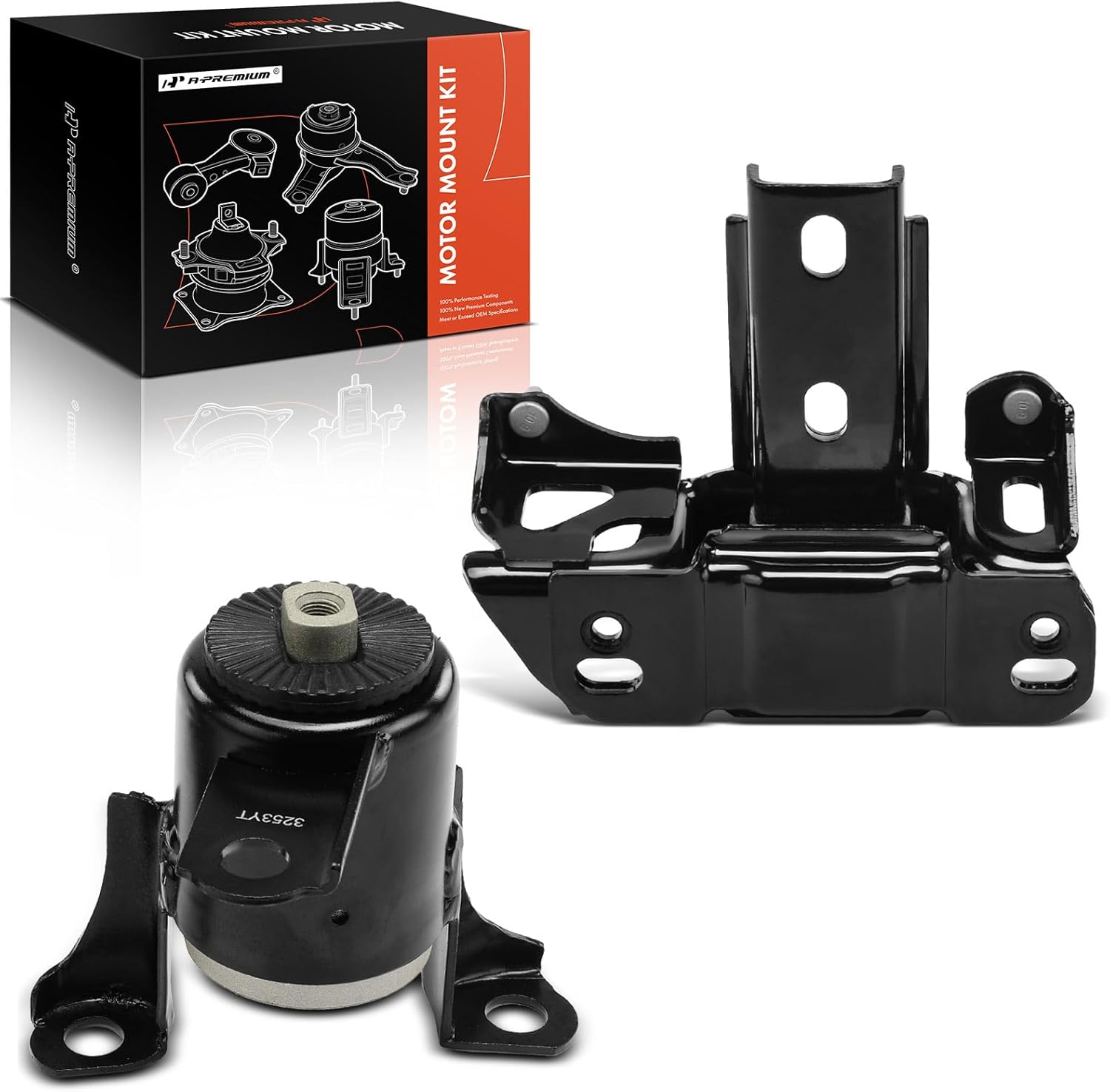 A-Premium Engine Motor Mount and Transmission Mount Kit Compatible with Mazda 2 2011 2012 2013 2014 1.5L, Automatic Transmission, 2-PC Set, Replace# DR6239070C