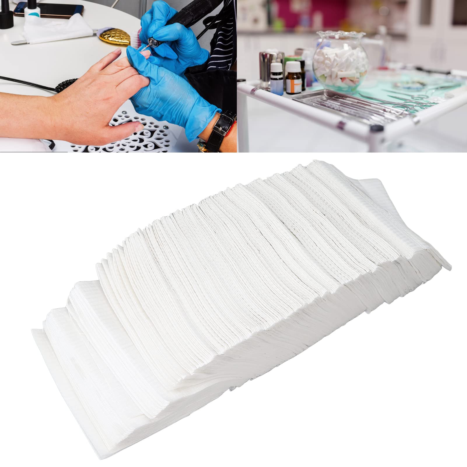 125 Pcs Bavoirs Dentaires Jetables, Drap de Tatouage Imperméable Bavoirs de Tatouage Imperméables, Couvertures de Table Tatouage, Plateau de Tatouage pour Les Fournitures Tatouage Dentaire (Blanc)