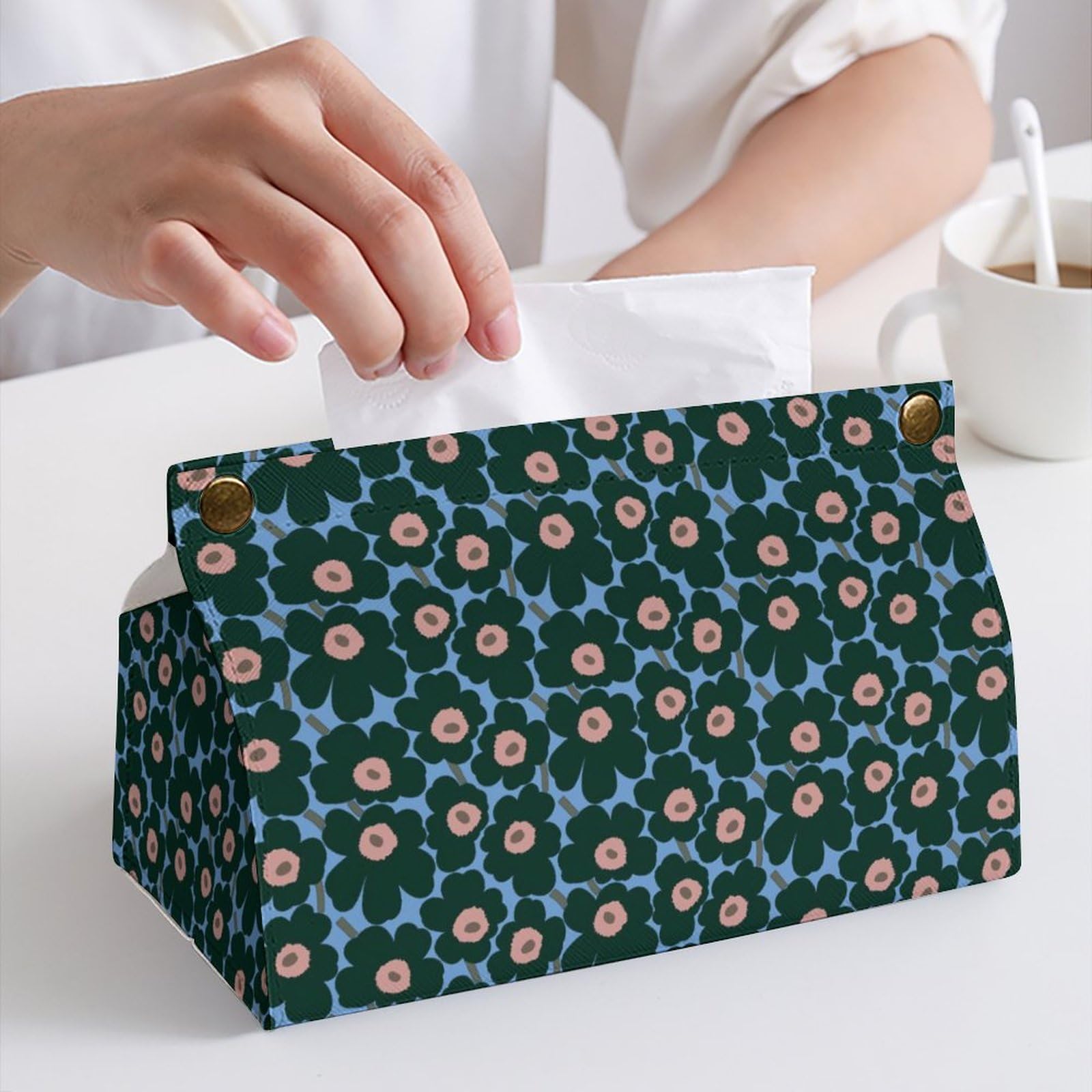 Amazon｜ティッシュケース おしゃれ PUレザー マリメッコ 花柄