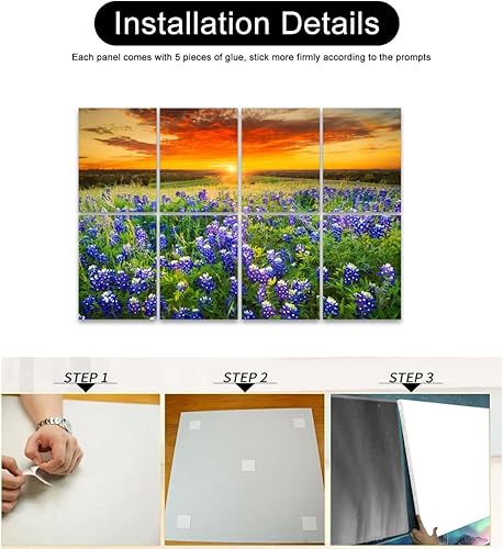 Miniatura 5 de Paneles acústicos de pared insonorizados Sunset Sugar Ridge Road Ennis Autoadhesivos Art Paneles acústicos para reducir la habitación, reverberación