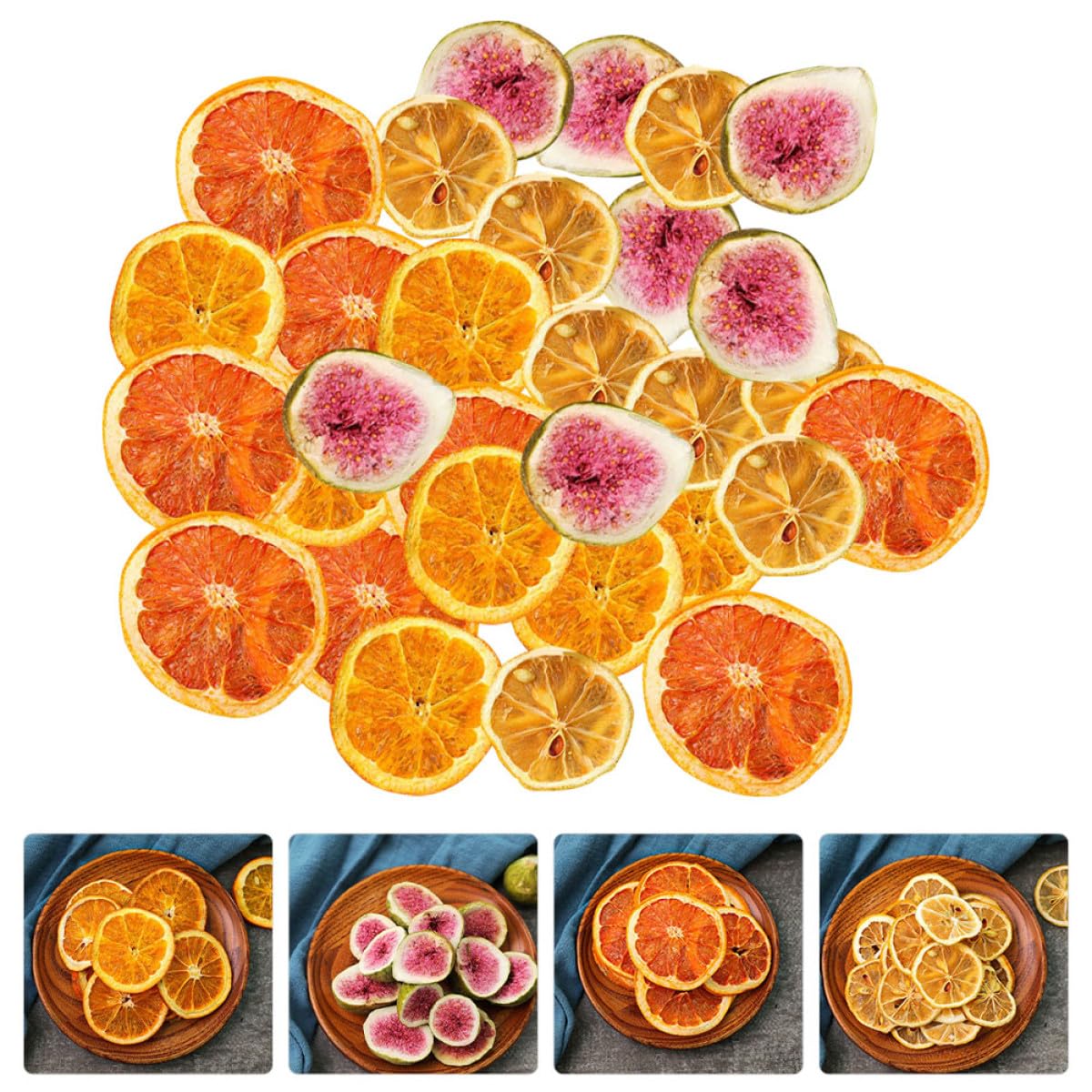 Tranches d'orange SéChéEs pour DéCoration 200G – Rondelles Orange SéChéE Multi Usage pour GâTeaux Guirlandes DIY Accessoires Photo Et DéCorations Maison