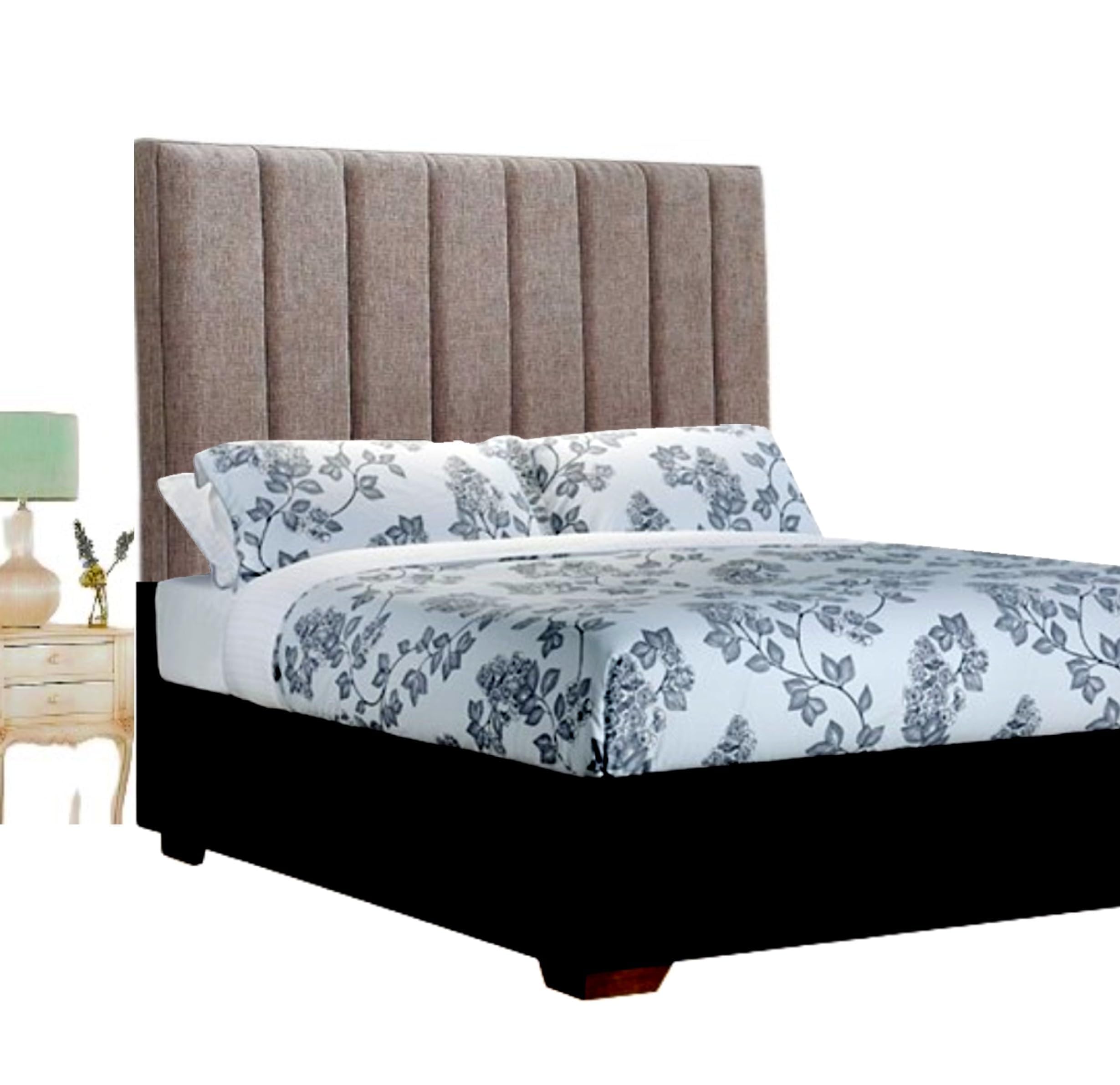 luxisleepltd Tufted Clarance 20'' 26'' 30" 36''Tall Headboard in Chennile 3FT 4FT 4FT6 5FT for divan bed (Grey, 4ft6-30''Tall)
