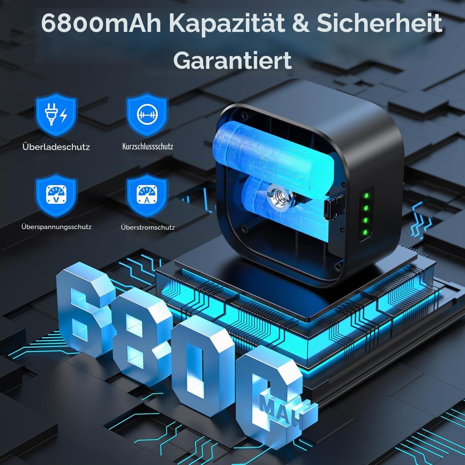 6800mAh Wiederaufladbare Lithium-Batterie für Blink Outdoor 4 Kugelkamera, wasserdicht