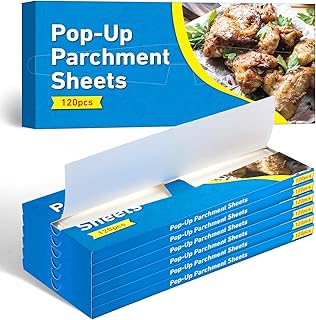 LemonRoad 6 Pack 720 Pcs Pop-up Parchment Paper Sheets 10.7 x 13.75 Inch...