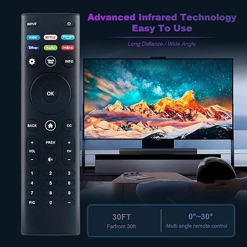 Miniatura 6 de XRT140R - Control remoto de repuesto compatible con VIZIO SmartCast TV M50Q7-H1 M55Q7-H1 M55Q8-H1 P85QX-H1 M65Q7-H1 M65Q8-H1 M506X-H9 M506XH9