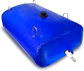 380 L/100 Gallon Water Bladder Tank, Blue Portable RV Water Tank, Large Capacity Water