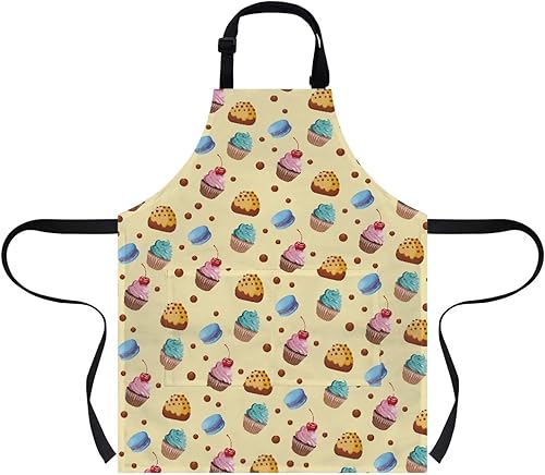 Vista 120 de doginthehole Delantal para niños con bolsillo para niños y niñas, delantales de chef ajustables con 2 bolsillos para cocinar, pintar