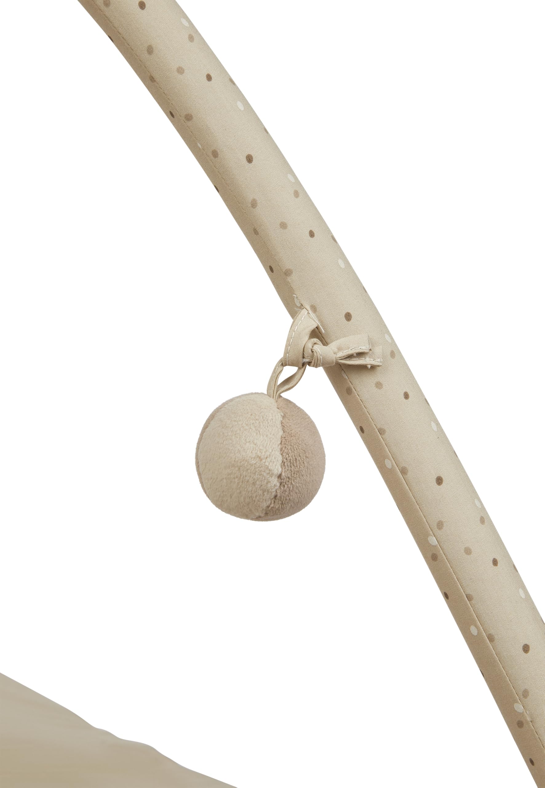 Sterntaler Spielbogen Schaf Flocke - Spielbogen aus samtigem Velour und bedrucktem Baumwoll Mischgewebe - Spieldecke Baby mit Bogen und Spielfiguren zum Abnehmen - Baby Spielzeug, beige