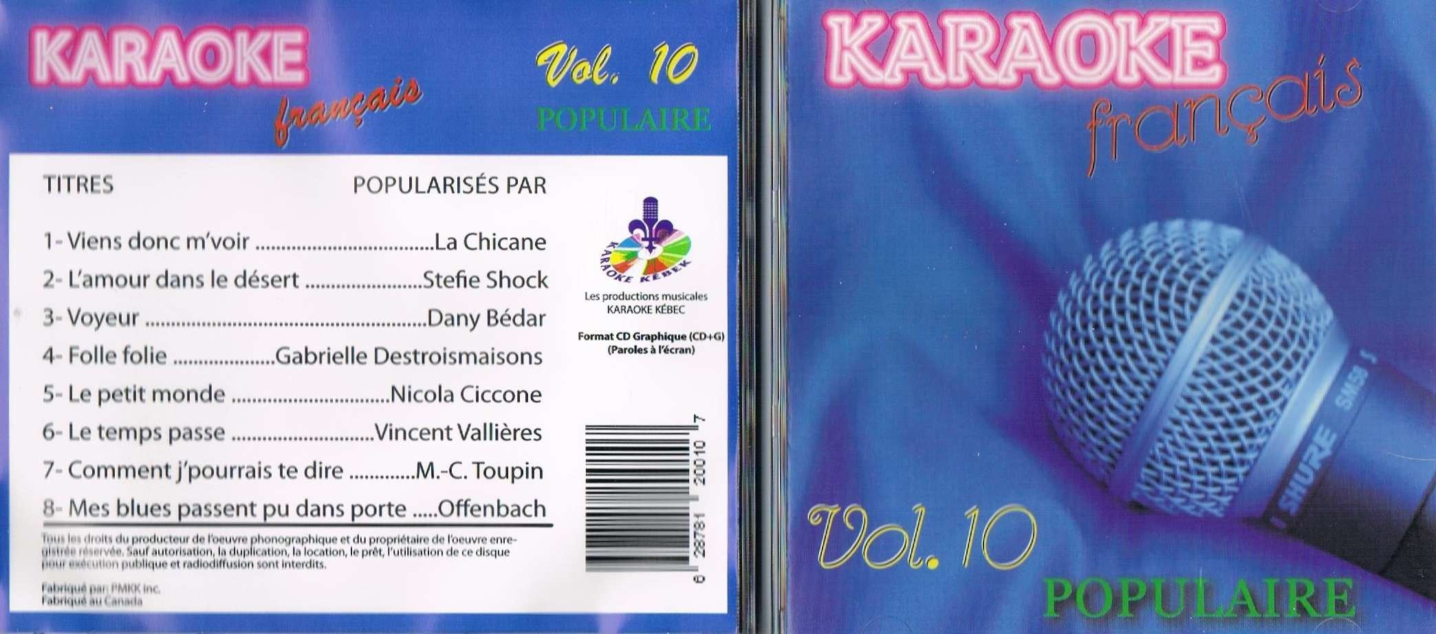 KARAOKE - V10 KARAOKE FRANCAIS [Audio CD] KARAOKE
