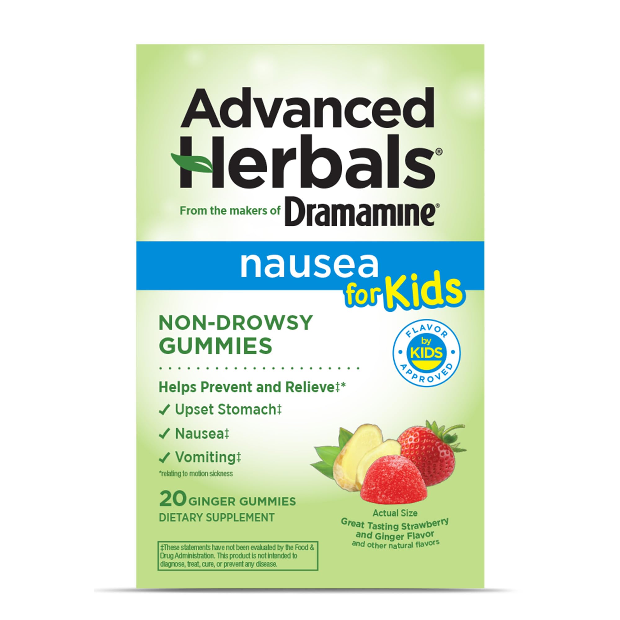 Dramamine Advanced Herbals Kids Gummies