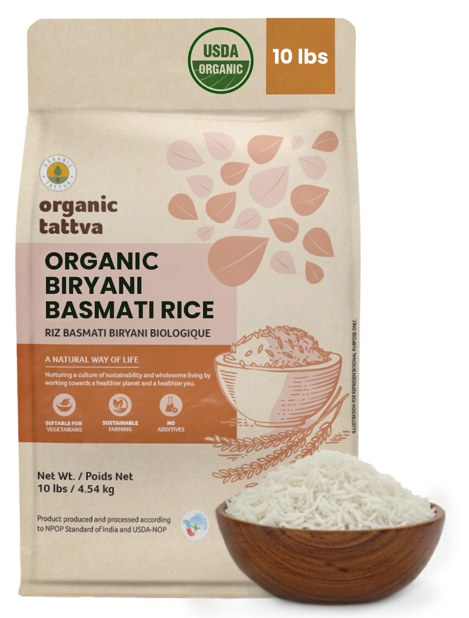 ORGANIC TATTVA Biryani Long Grain Basmati Rice - dried grains and rice | Mubboo