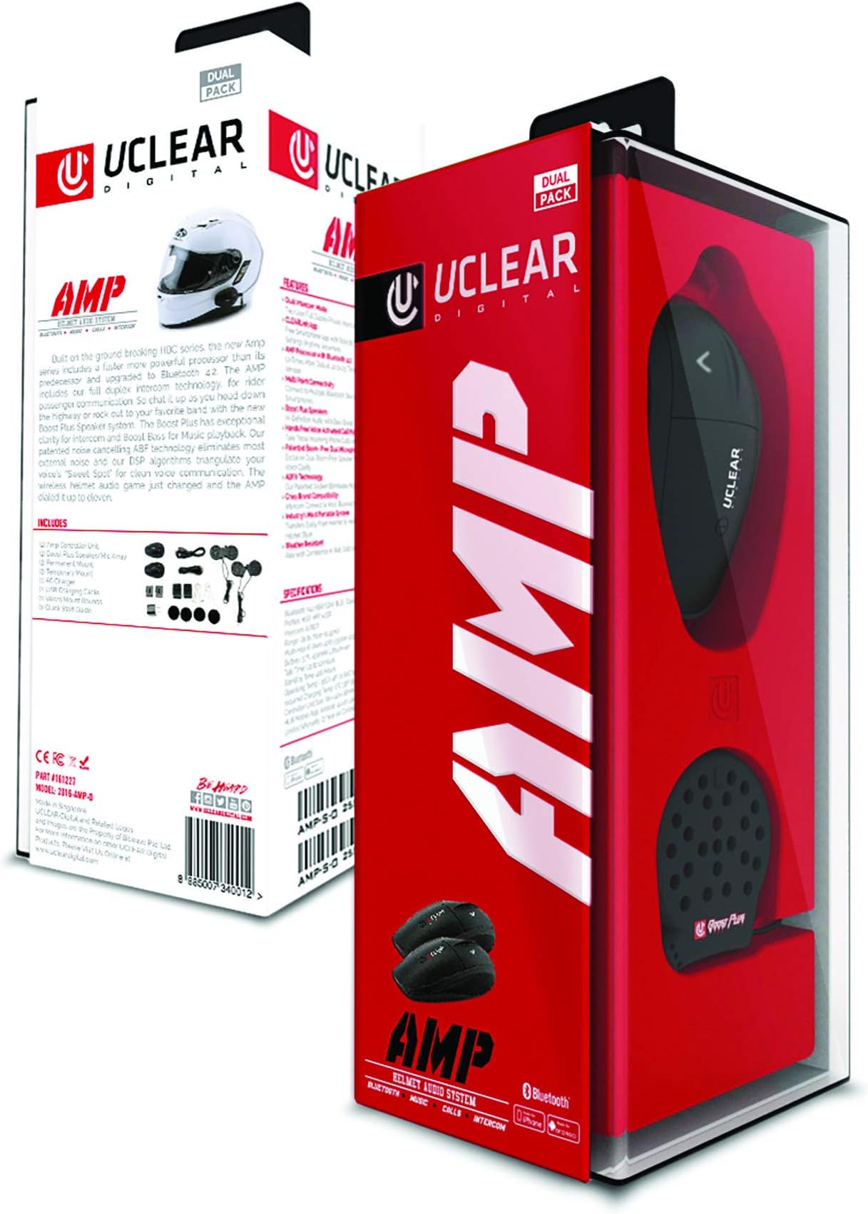 UClear AMP Helmet Audio System - Dual