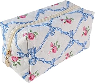 Bolsa de maquillaje, Azul Bowknot, Bowknot azul