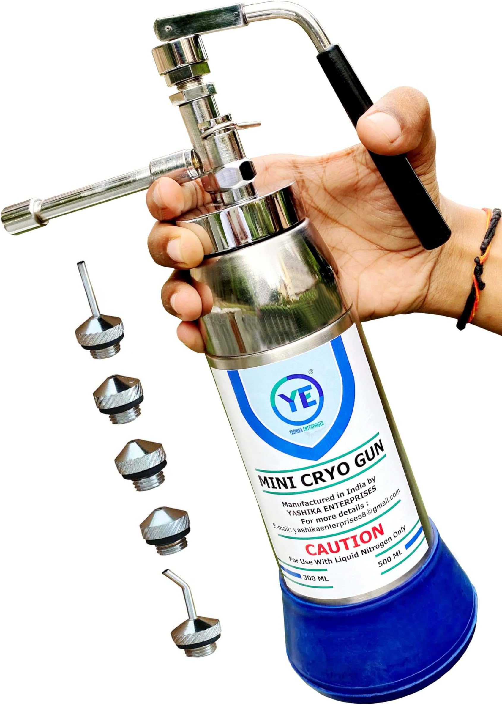 Cryo can Spray Liquid nitrogen 300 ml Capacity Multi Purpose Cryo Spray Reusable Empty Canister