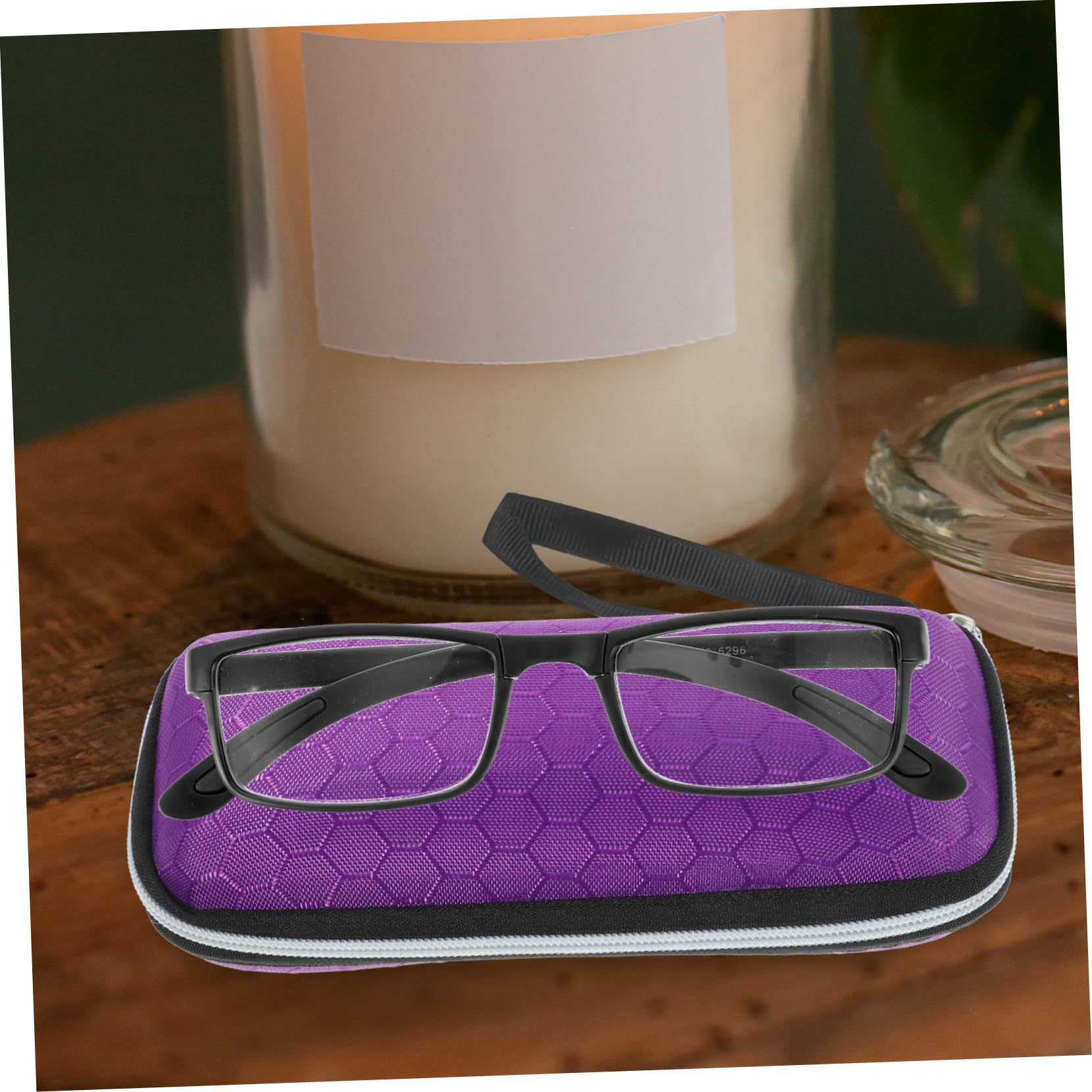 PACKOVE 1 Pc custodia per occhiali eva custodia rigida per occhiali custodia rigida impermeabile custodia per gli occhiali protettore degli occhiali cerniera Scatola Viola,porpora