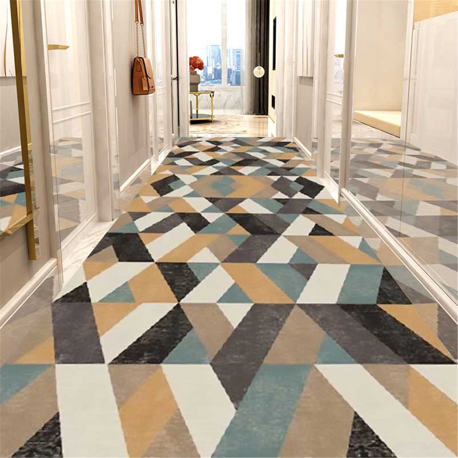 Tapis de couloir avec envers en caoutchouc anti-glisse 110x450