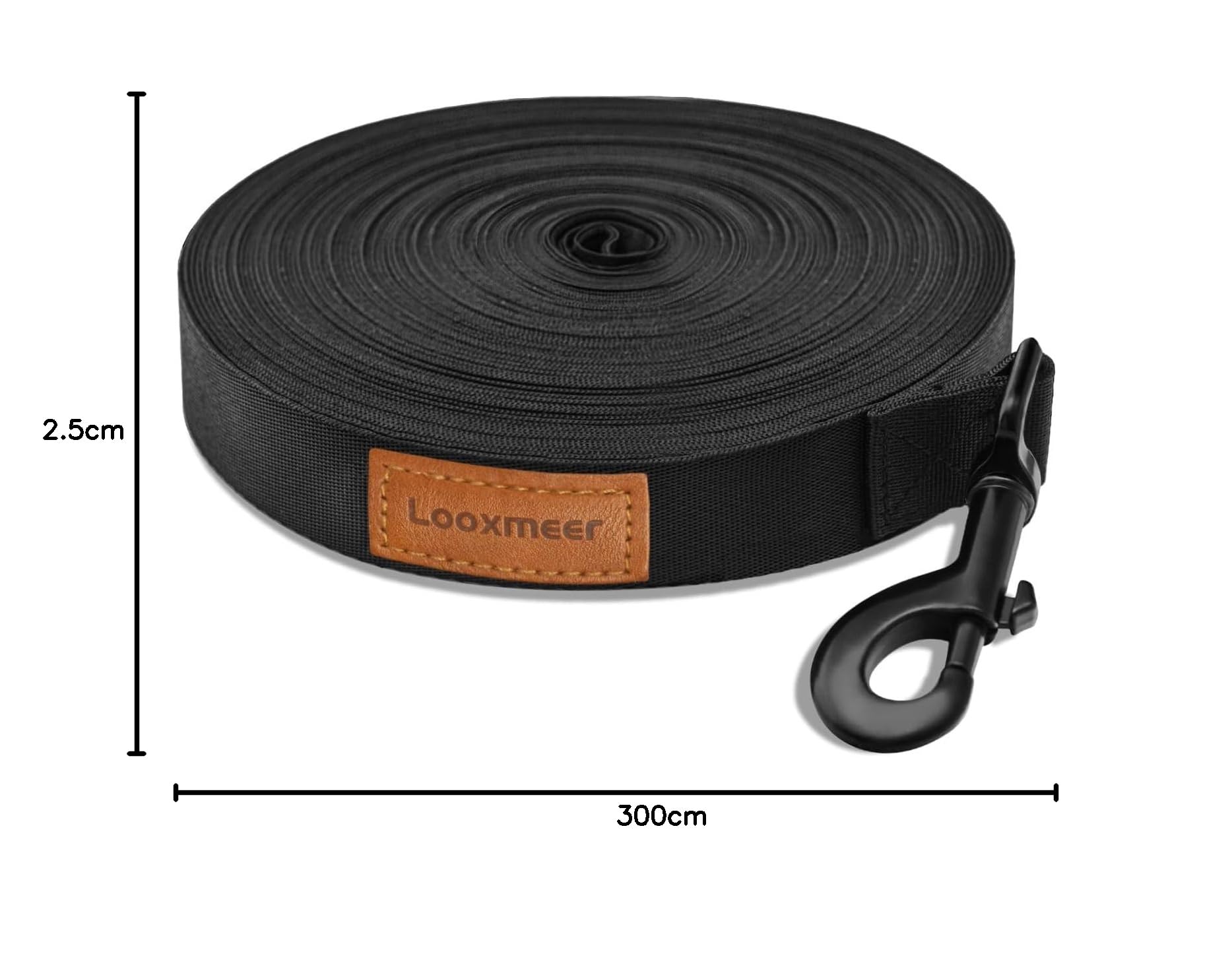 Guinzaglio Addestramento per Cani, Guinzaglio per Cani 3 m/5M/10M/15M/20M/25M/30M con Maniglia Imbottita, Moschettone e Custodia, Resistente e Leggero per Tutti Cane per Allenamento, Corsa
