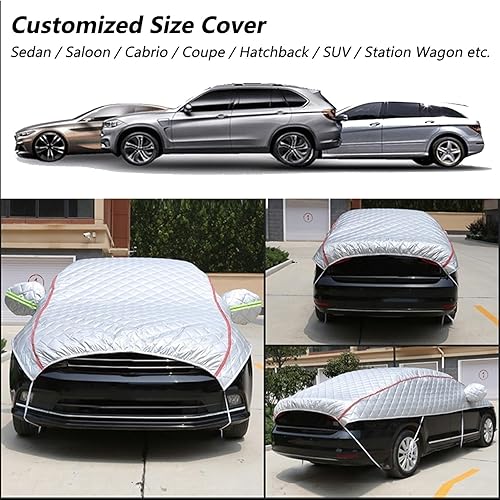 Miniatura 5 de Protector de granizo para automóvil, compatible con Tesla Modelo 3, cubierta impermeable para todo tipo de clima, cubierta exterior de protección