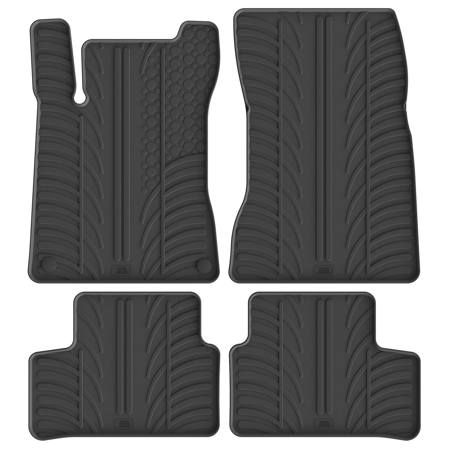 gled Ring, Classe A W177 Tappetini in gomma 5/2018 0508 (T Profilo 4 teilig + montaggio di clip), Nero