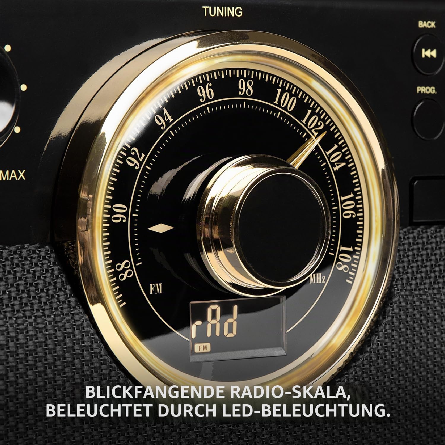 Victrola Empire - Holz 6-in-1 Bluetooth-Plattenspieler - Farmhouse Walnuss