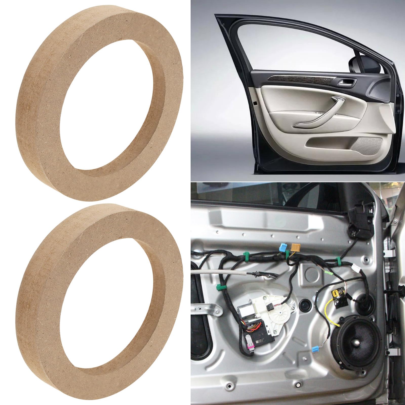 Anelli Distanziatori In Legno Per Altoparlanti Auto - 7,6 Cm, Spessore 18,5 Mm, 2 Pezzi - Foto 12