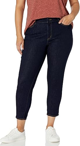 NYDJ Women's Plus Size Alina Ankle Jeans, Rinse, 22W
