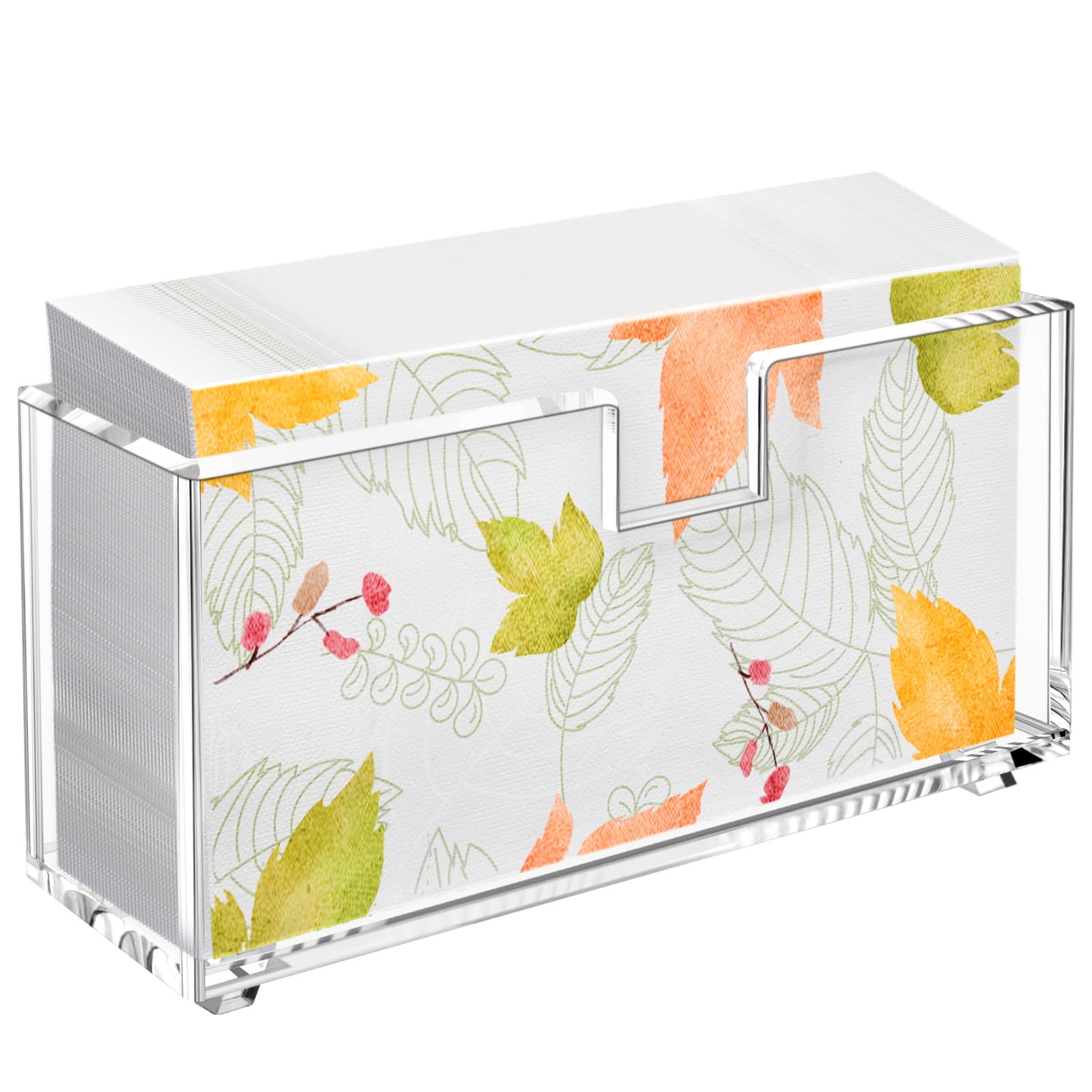 Acrylic Guest-Towel-Holder, Napkin Holder for Bathroom, Waterproof Bathroom Guest Towel Holder Napkin Holder for Kitchen (Vertical, Raised Feet)