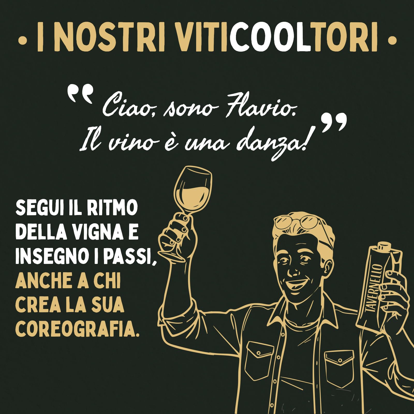 Tavernello Black Gold Vino Rosso Sangiovese Merlot Rubicone IGT, 13.5% Vol, Confezione con 15 Brik da 500 ml
