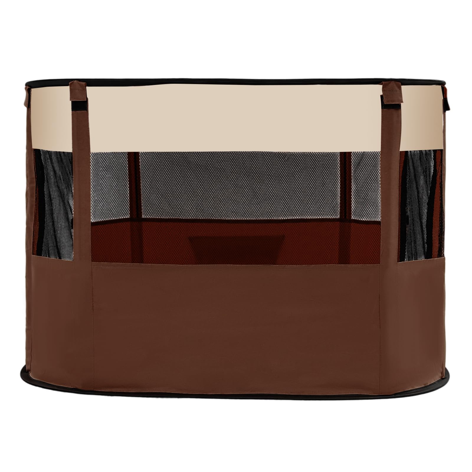 Station de maternité portable fermée pour animaux de compagnie, avec bonne ventilation, pliable, pour petits animaux, chiens, chats, lapins, chatons, chiots et lapins, 110 x 85 x 58 cm