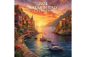 2023 Wall Calendar 12 Month Italy