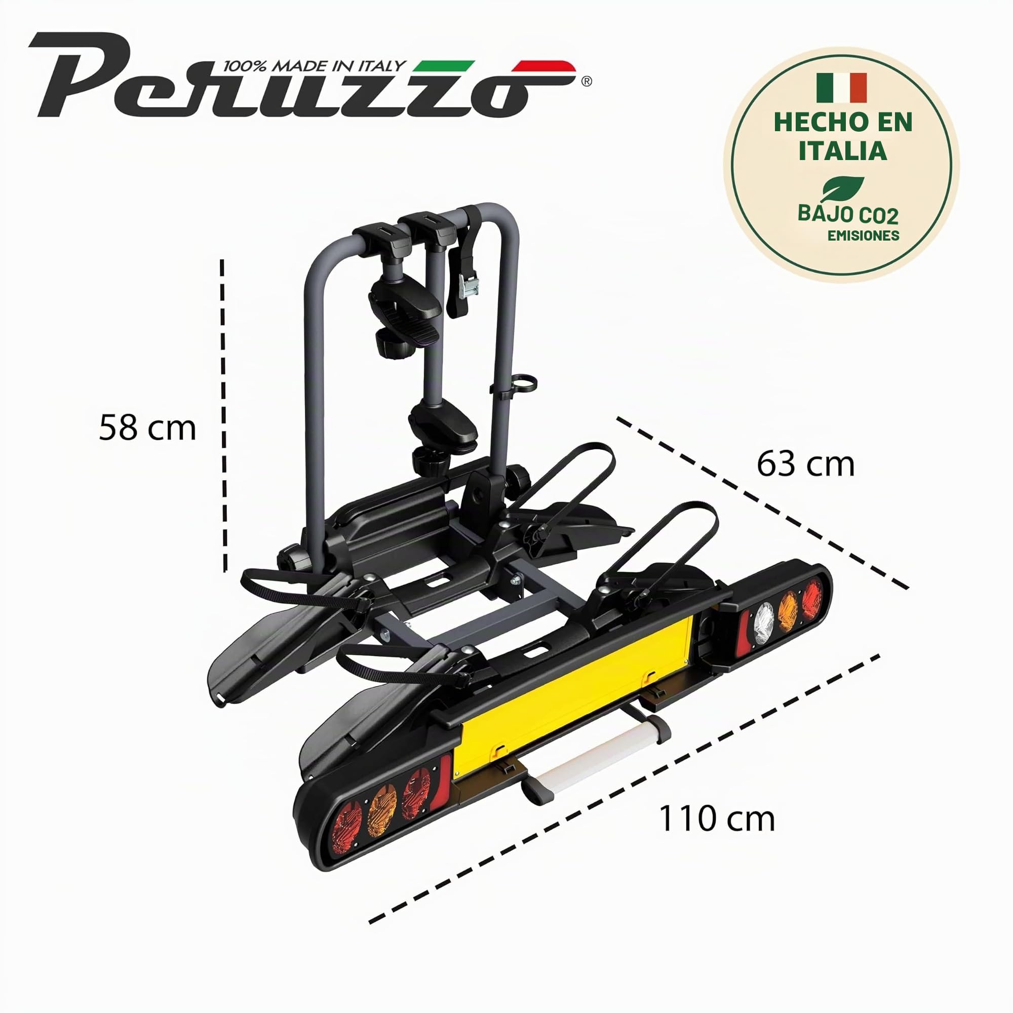 PORTABICI A LA BOLA PERUZZO PURE INSTINCT 2 BICIS