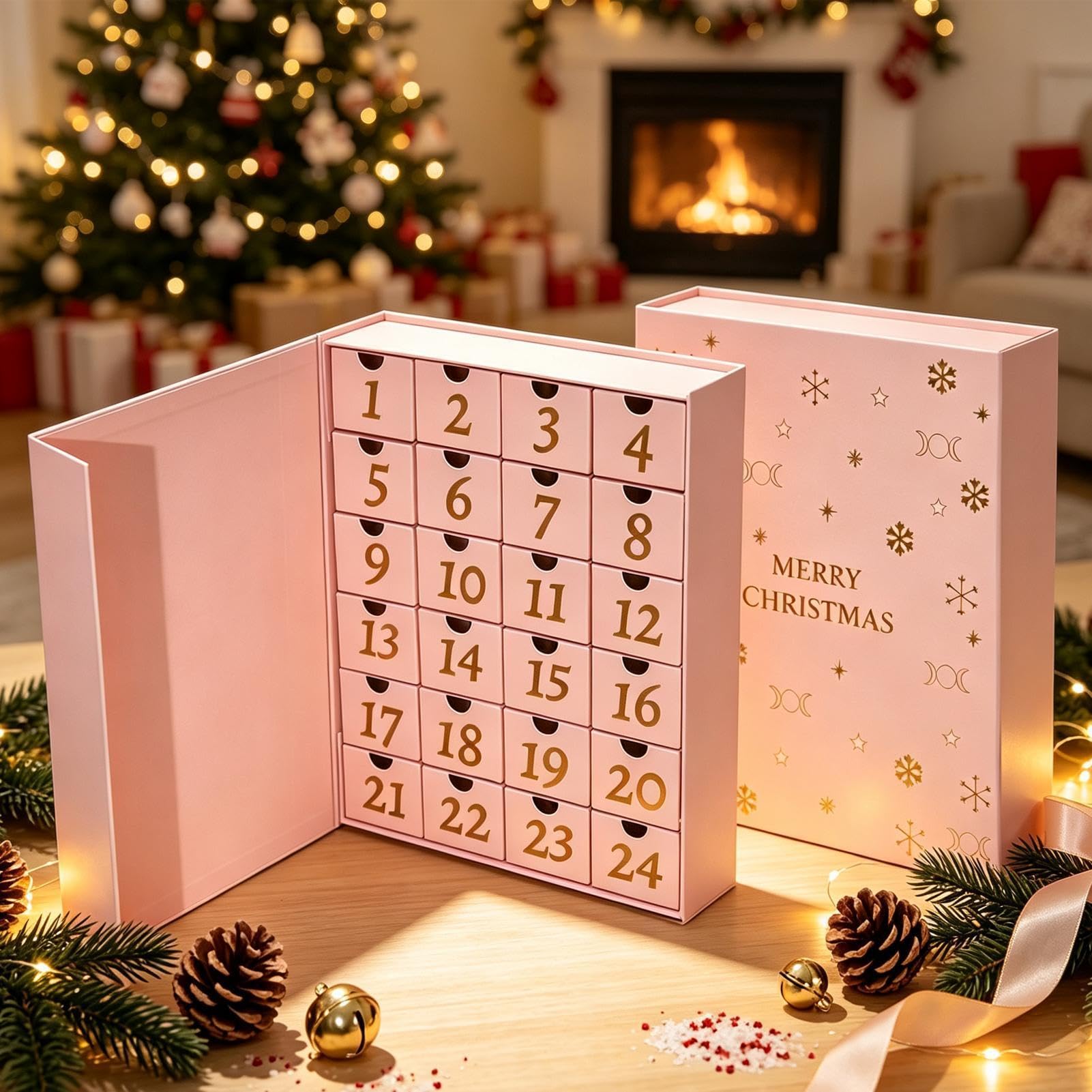Calendario Conto Alla Rovescia Di Natale 24 Giorni Fai Da Te Riutilizzabili