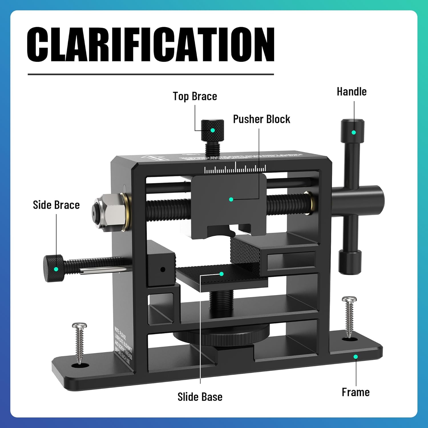 SporGain Sight Pusher Tool Kit, Handgun Rear Sight Removal and Adjustment Tool, Heavy Duty Design with Adjustable Base, Fits Square Slides, with Tool Kit