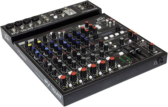 Peavey PV 10 AT 10 Channel Compact Mixer with Bluetooth and Antares Auto-Tune, Black, small (PV10AT)