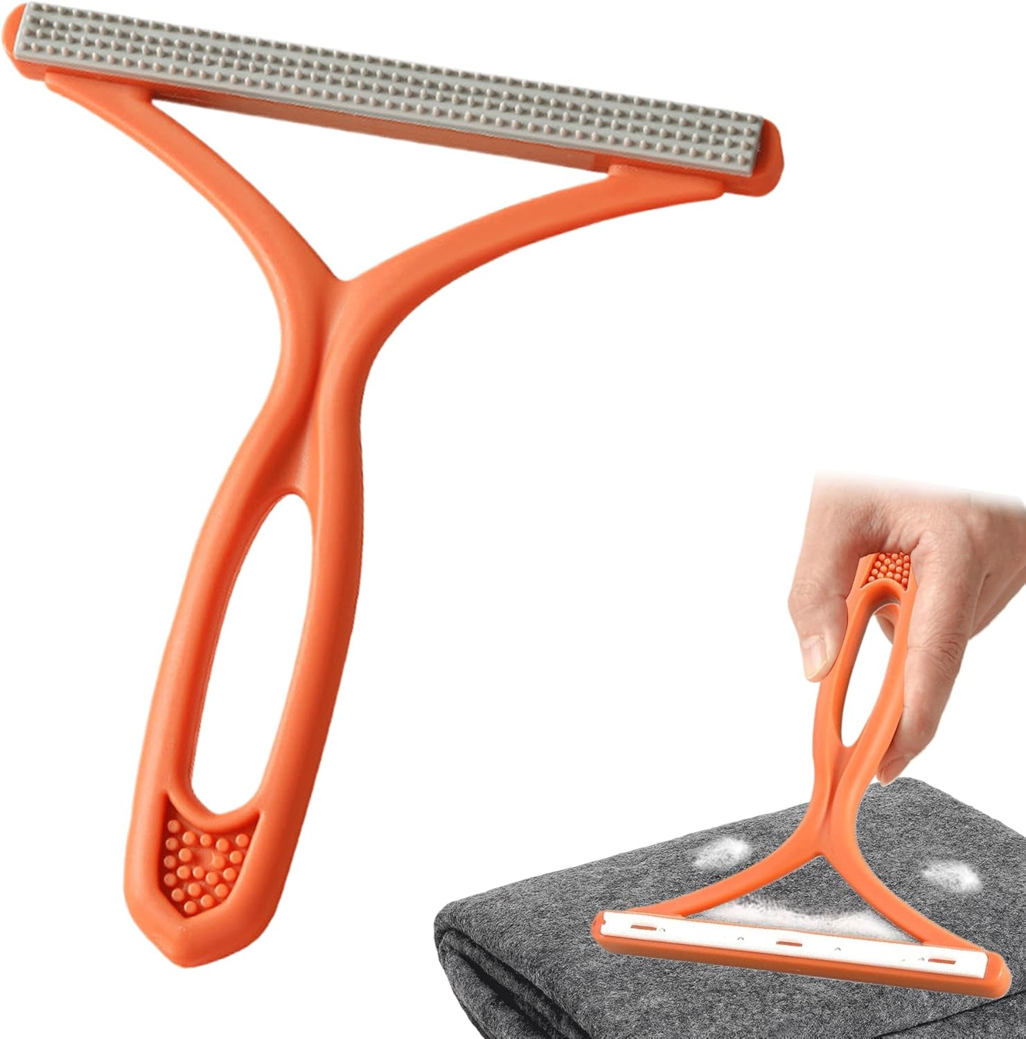 Pet Hair Remover for Carpet Sofa Car Furniture Stairs Pet Bed Rugs Silicone Cat Hair Fluff Cleaning Tool Portable Cat Dog Lint Remover Carpet Rake Removal Dog Hair Carpet Scraper for Clothing